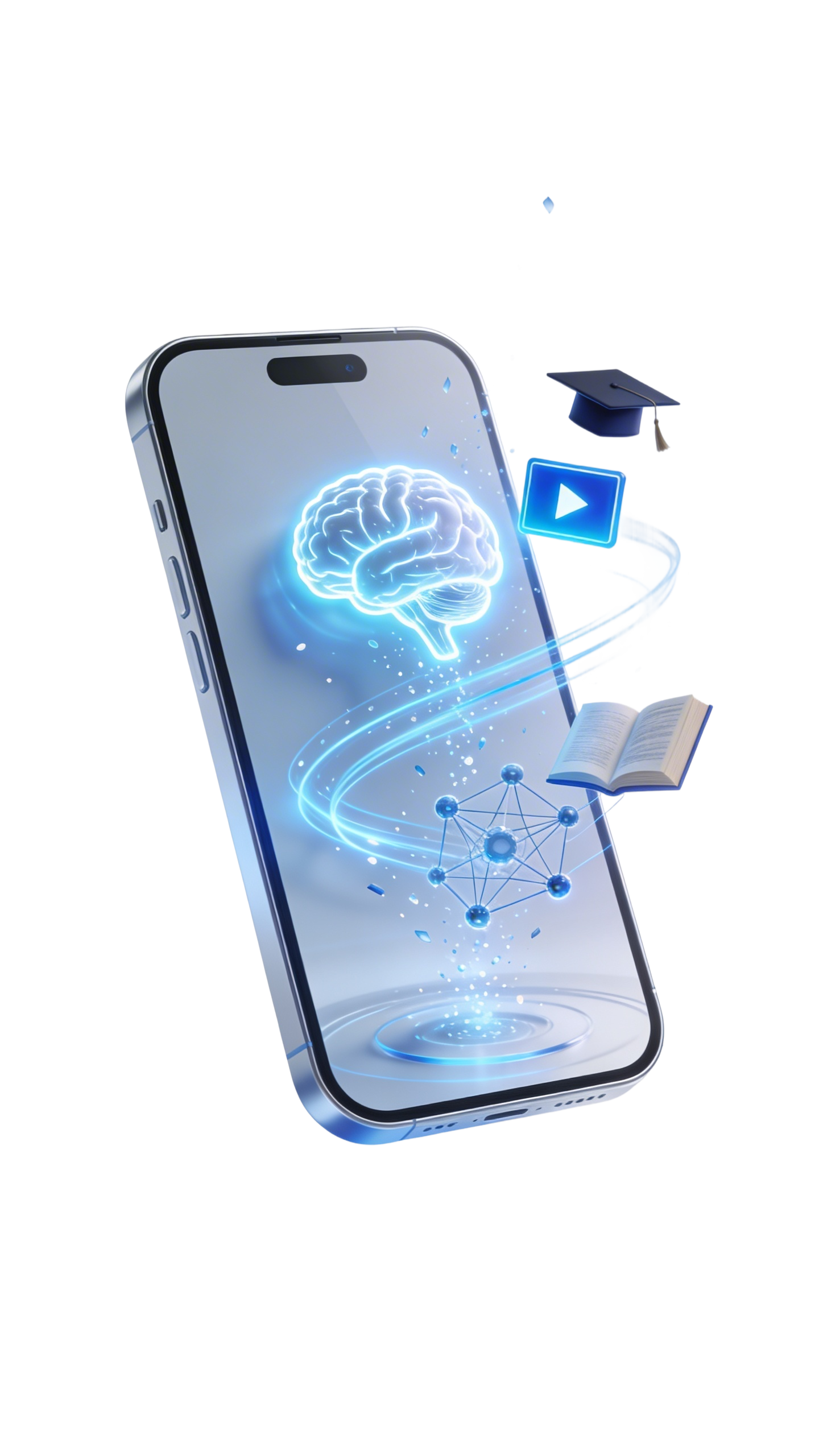 AI-powered digital interface on mobile device